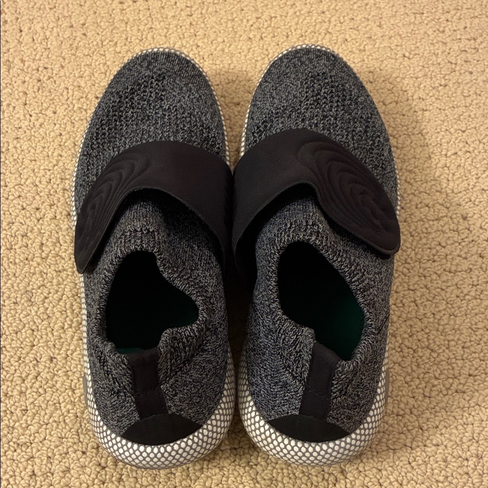 Under Armour Velcro Black and Gray Slip-On Sneakers